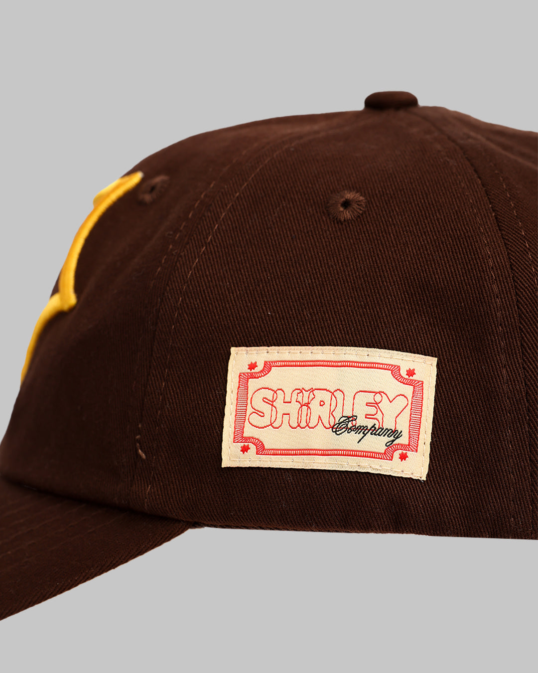 “Patch” Cap - Brown / Gold