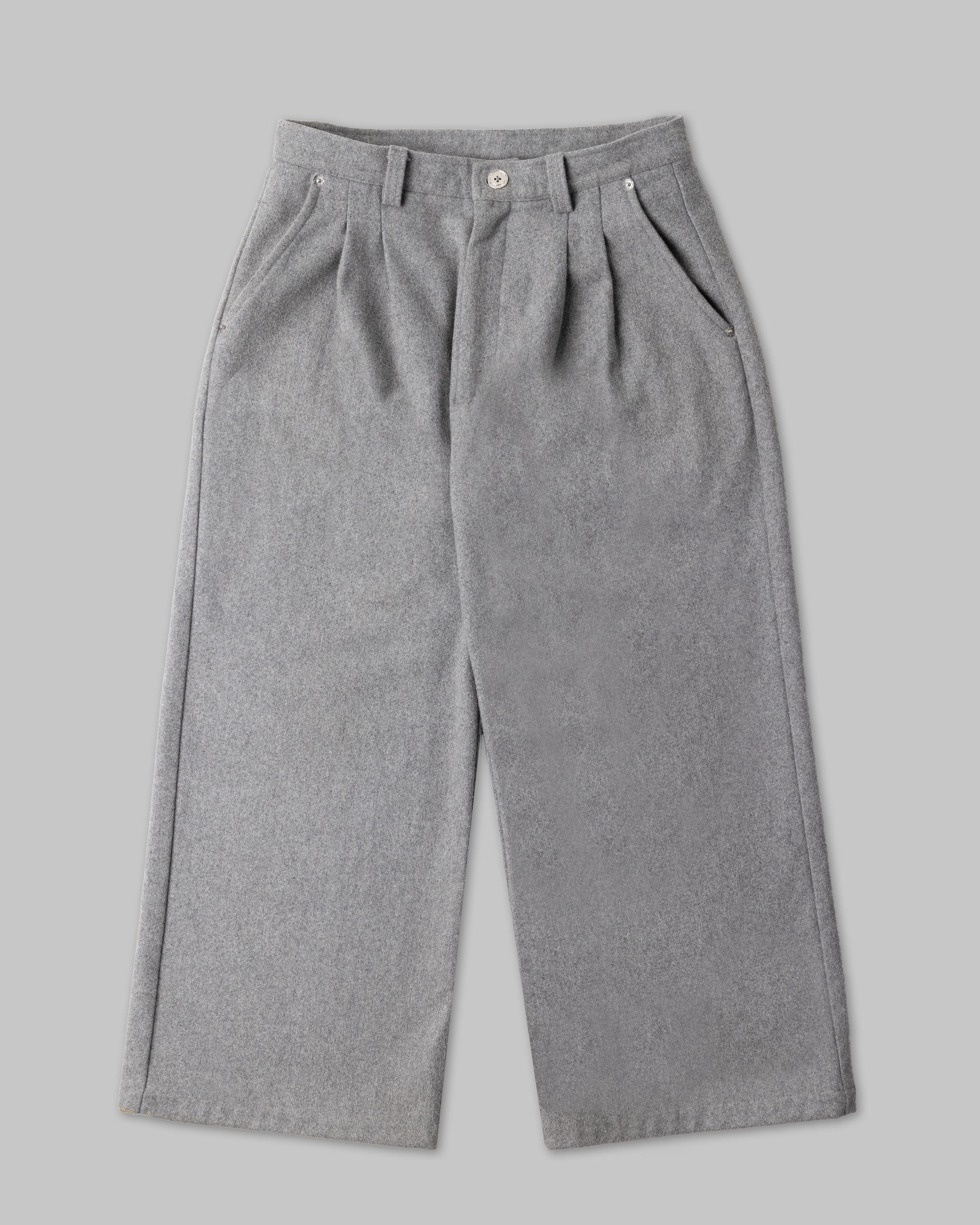 "Hardware" Wool Trouser - Light Gray