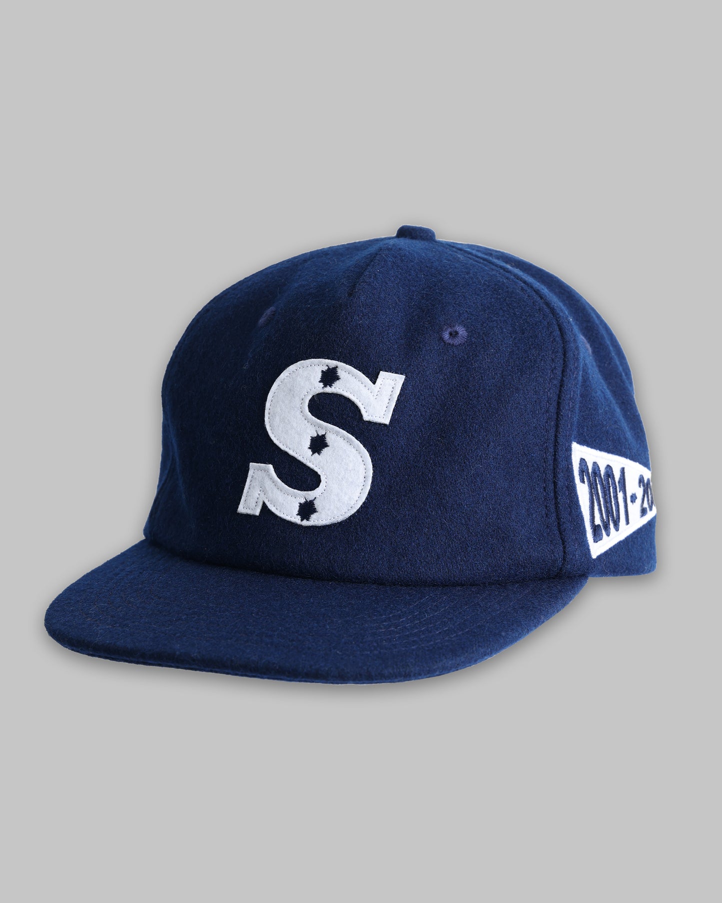 "S" Wool Hat - Navy