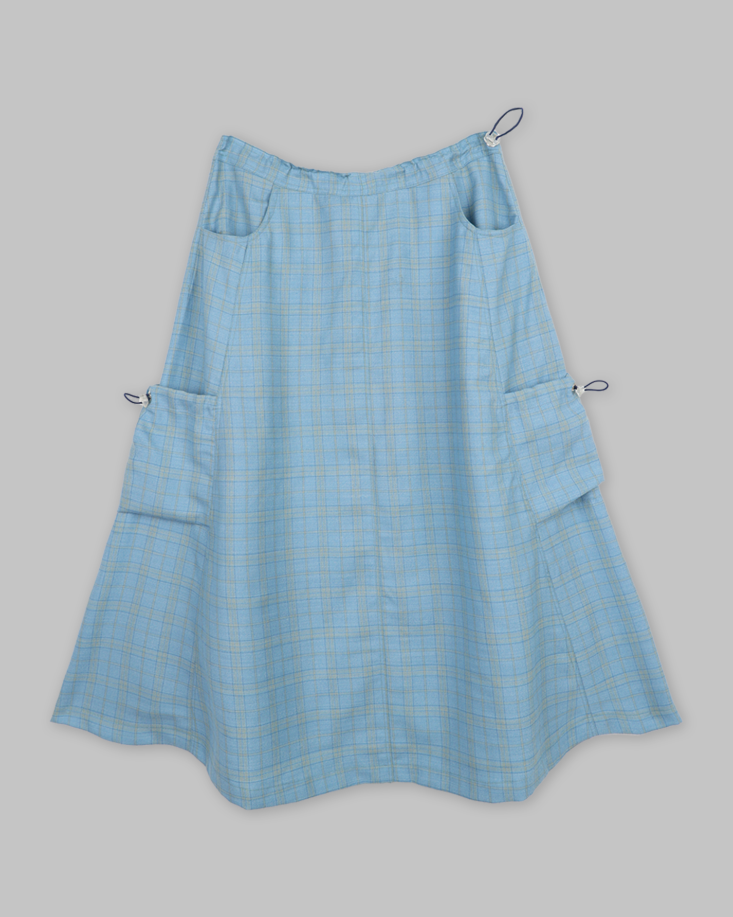 "Pretty Plaid Skirt" Blue