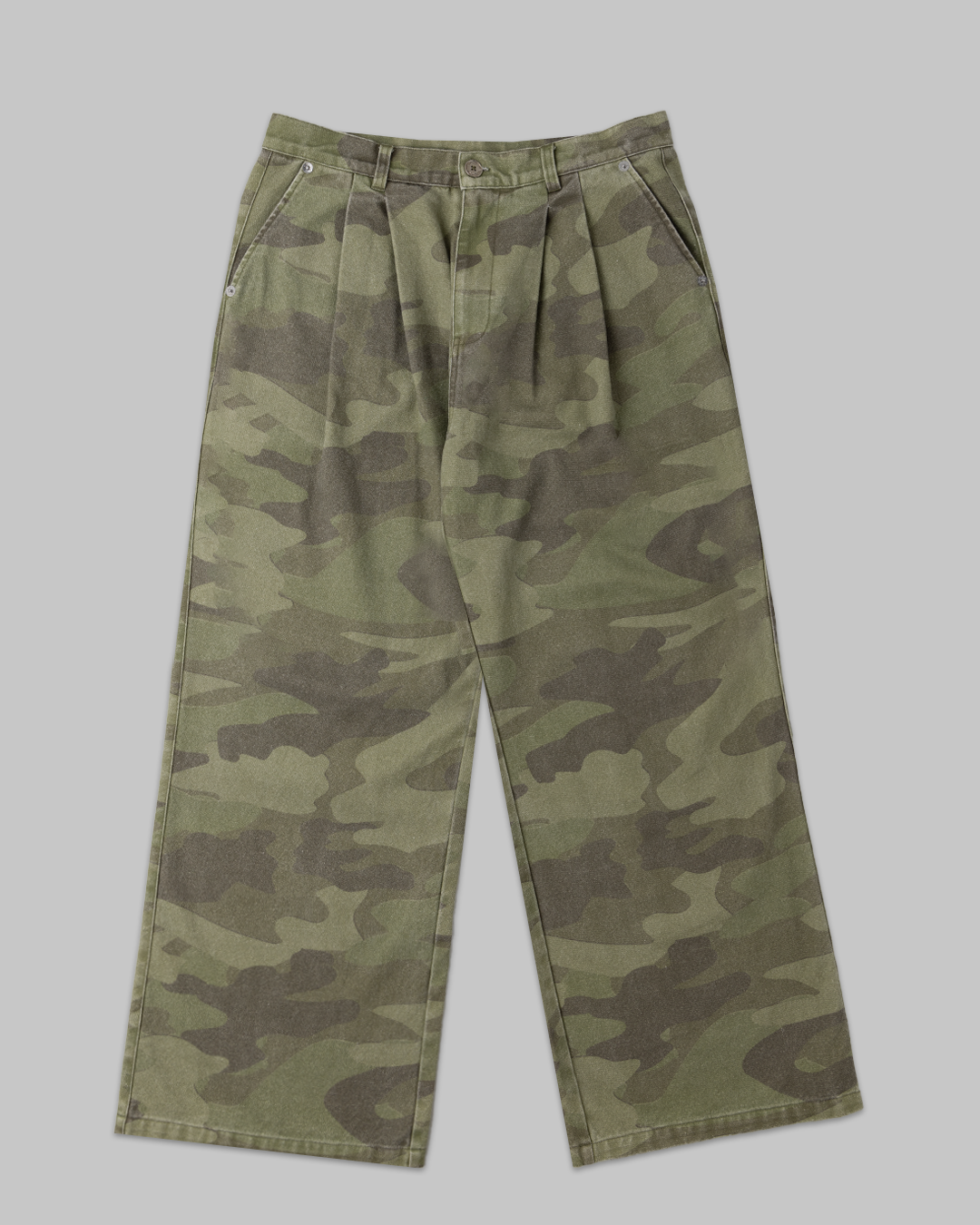 "Washed Out" Canvas Camo Pants
